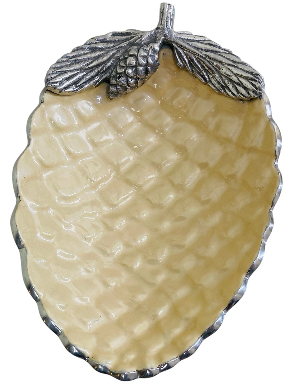 Julia Knight Luxe Lodge Pinecone Bowl 11”